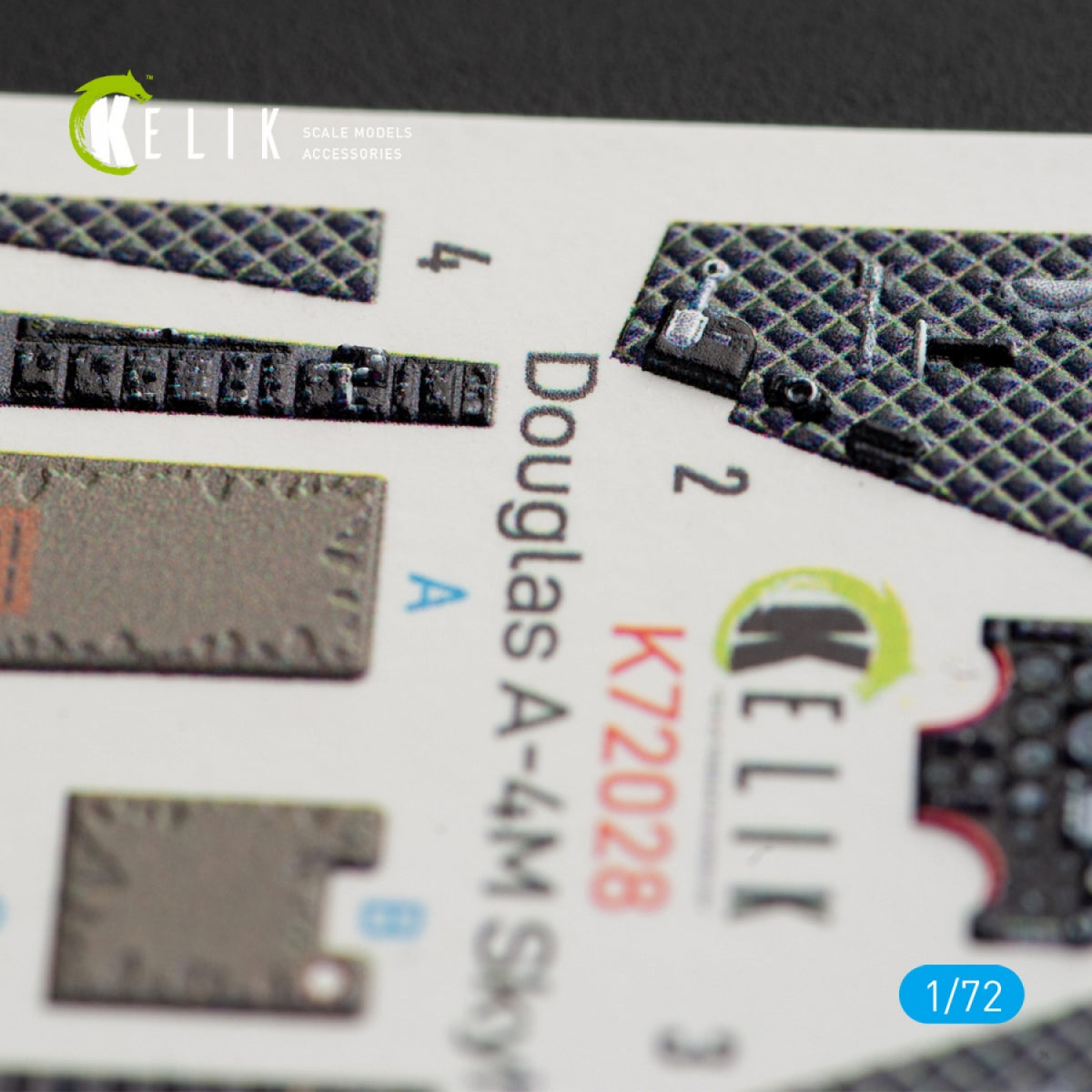 KELIK K72028 A-4M &amp;quot;SKYHAWK&amp;quot; INTERIOR 3D DECALS FOR FUJIMI/HOBBY 2000 KIT 1/72 – image 4