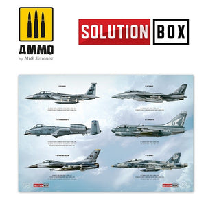 AMMO of Mig Jimenez 6509 How To Paint USAF Navy Grey Fighters Solution Book – zdjęcie 8
