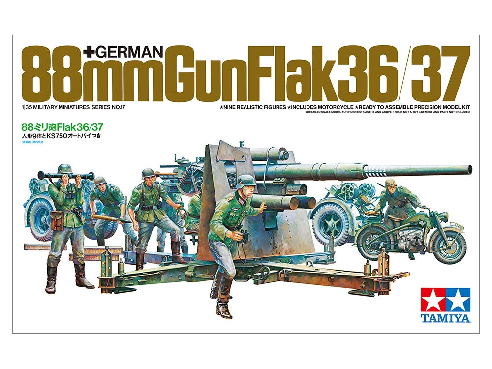 Tamiya 35017 German 88mm Gun Flak36/37 1/35 – image 2