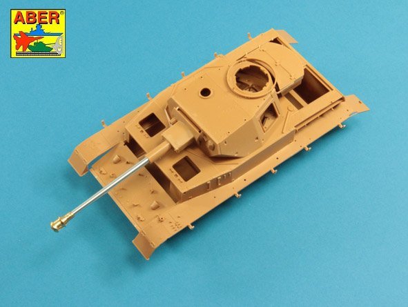 Aber 35L-237 75mm KwK40L/48 barrel with middle model muzzle brake for Germ.Pz.Kpfw.VI, Ausf.H 1/35 – zdjęcie 3