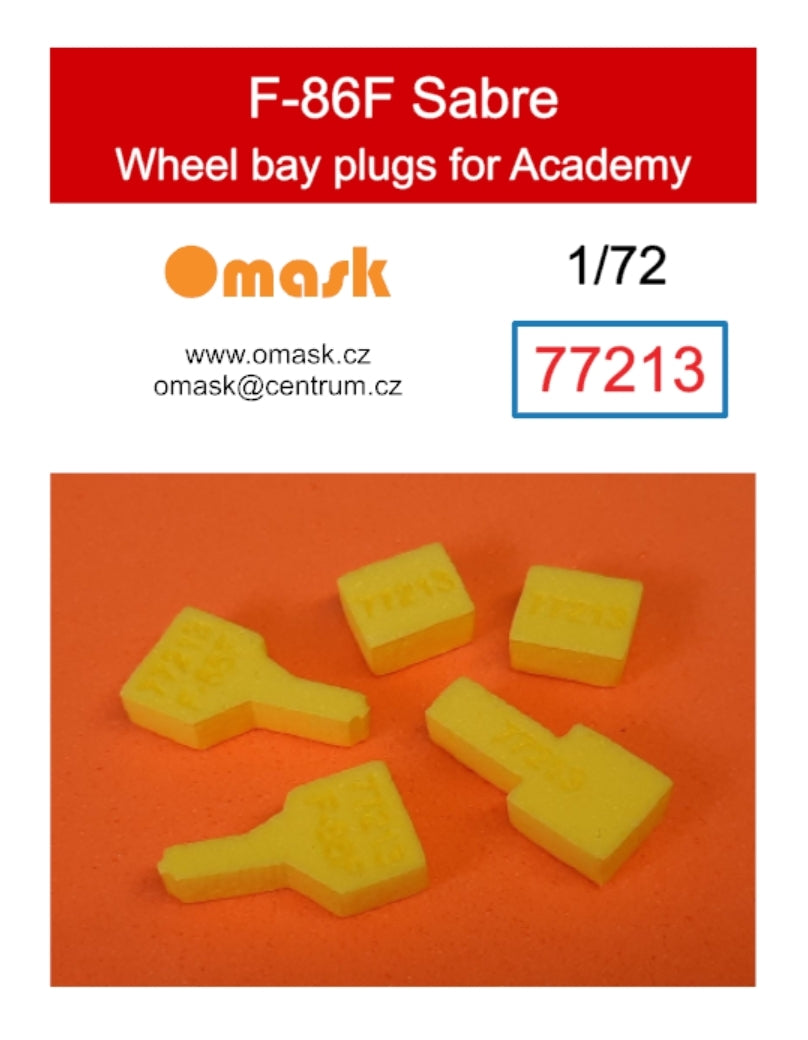 Omask 77213 F-86F Saber wheel bay plugs (for Academy) 1/72