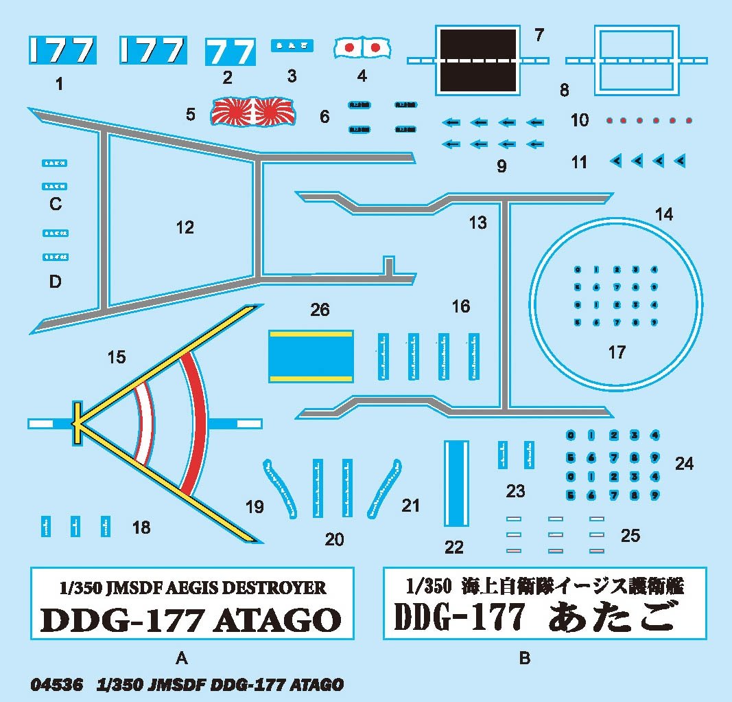 Trumpeter 04536 JMSDF DDG-177 Atago Destroyer 1/350 – zdjęcie 3