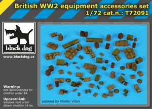 Black Dog T72091 British WW II equipment accessories set 1/72 – zdjęcie 3