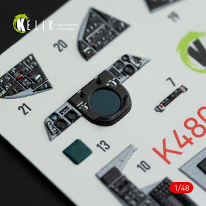 KELIK K48074 F-14A TOMCAT INTERIOR 3D DECALS FOR ITALERI KIT 1/48 – zdjęcie 9