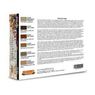 Lifecolor CS45 Acrylic paint set British uniforms Set 2 6x22ml – zdjęcie 2