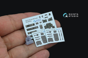 Quinta Studio QD+72152 AH-64D early 3D-Printed colored Interior on decal paper (Academy)(with 3D-printed resin part) 1/72 – image 3