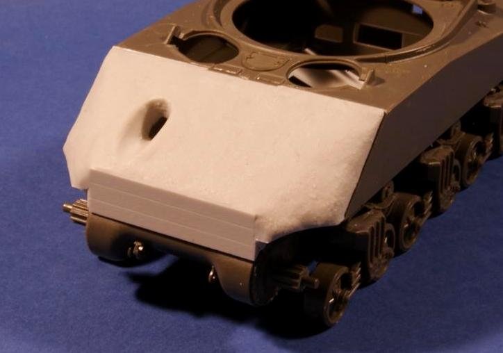 Panzer Art RE35-170 Concrete armor for M4A3 “Sherman” (VVSS suspension) 1/35 – Bild 3