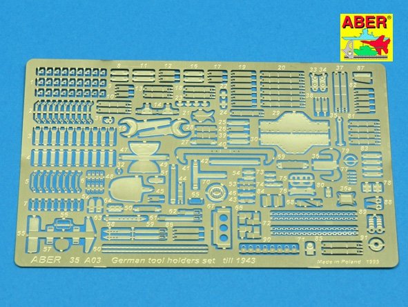 Aber 35A003 German tool holders up to 1943 (1/35)