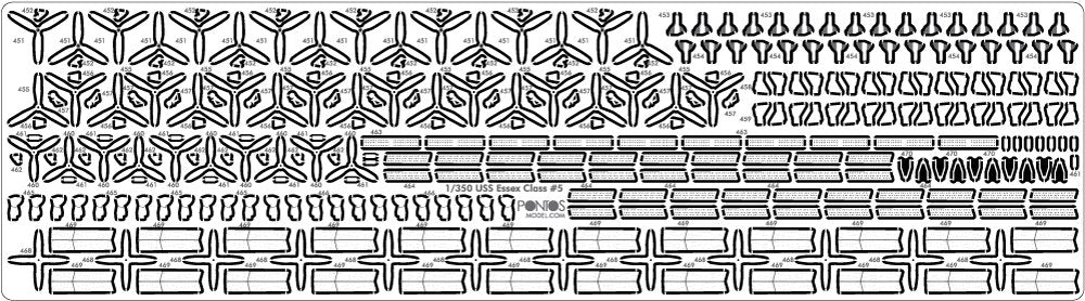 Pontos 35006F1 USS CV-9 Essex 1943 Detail Up Set 1/350 – zdjęcie 17