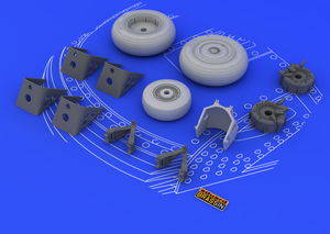 Eduard 648053 Su-27 wheels 1/48 (Academy) – zdjęcie 3