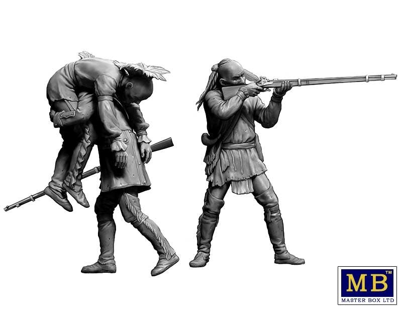 Master Box 35210 Wounded brother. Indian Wars series, 18th century. Kit No. 2 1/35 – image 4