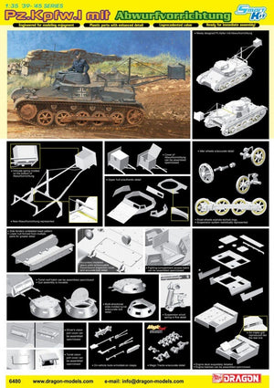 Dragon 6480 Pz.Kpfw.I mit Abwurfvorrichtung 1/35 – zdjęcie 2