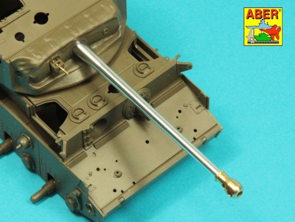Aber 35L-332 76.2 mm (3 inch) 17 pounder Mk. II barrel with muzzle brake for A34 COMET tank 1/35 – image 9