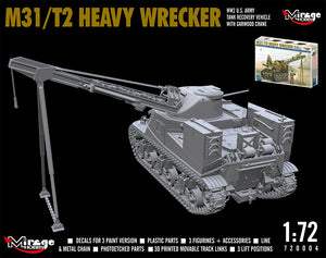 Mirage Hobby 720004 M31/T2 Heavy Wrecker WW2 US. Army 1/72 – zdjęcie 3