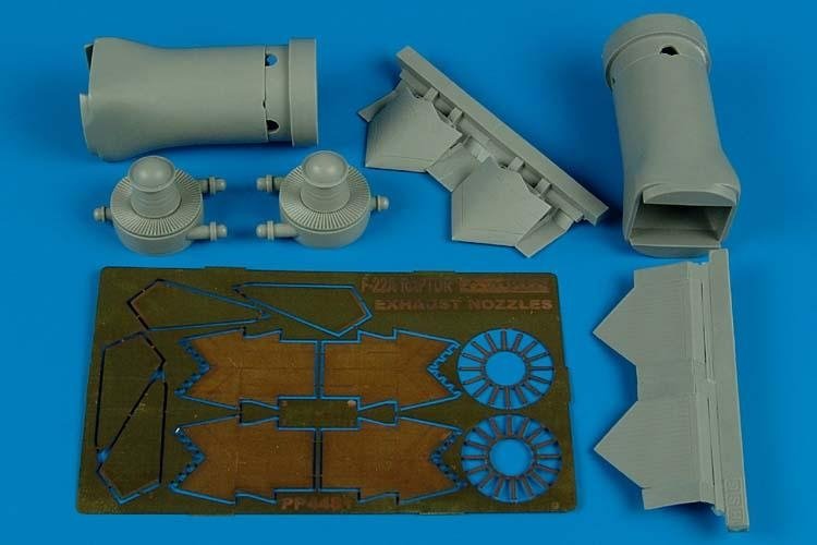 Aires 4481 F/A-22 Raptor exhaust nozzles - closed 1/48 Hasegawa