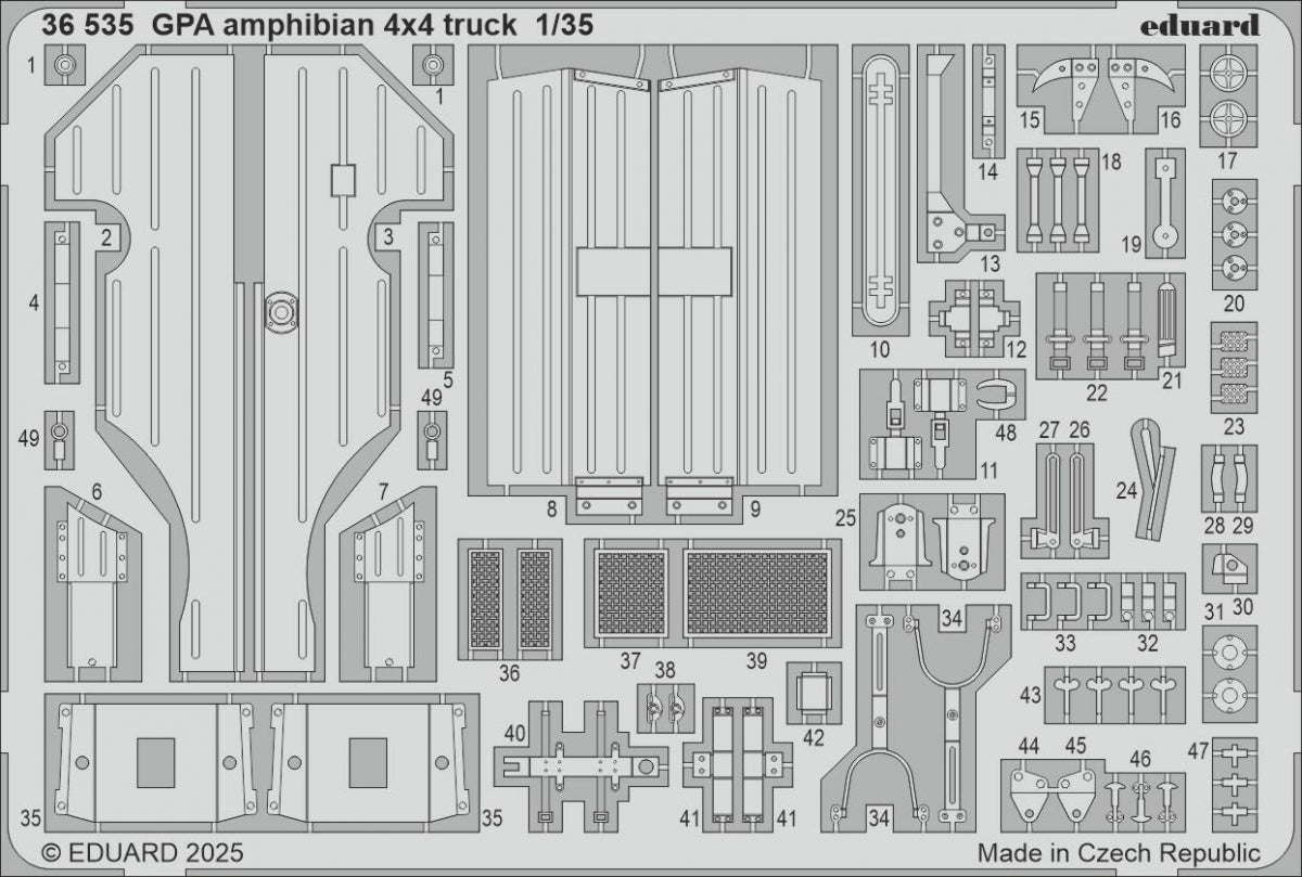 Eduard 36535 GPA amphibian 4x4 truck TAMIYA 1/35