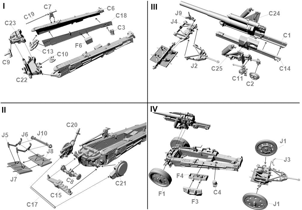 First To Fight PL089 SFH18 150mm German Heavy Field Howitzer for Mechanical Traction 1/72 – image 2