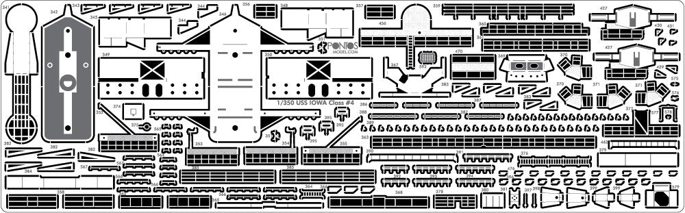 Pontos 35007F1 USS BB-61 Iowa 1984 Detail Up Set 1/350 – zdjęcie 10