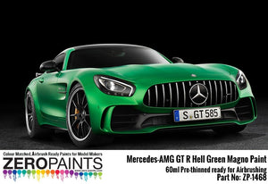 Zero Paints ZP-1468 Mercedes AMG GT R Hell Green (Matt) Paint 60ml – zdjęcie 2