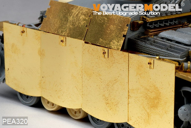 Voyager Model PEA320 WWII German StuG.III Ausf.G Final version Pivot-Mounting Swinging Type Hull Side Armour Skirts (For DRAGON) 1/35 – zdjęcie 7