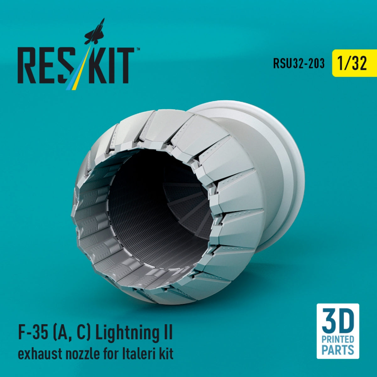 RESKIT RSU32-0203 F-35 (A, С) Lightning II exhaust nozzle for Italeri kit (3D Printed) 1/32