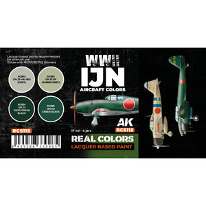 AK Interactive RCS115 WWII IJN Aircraft Colors 4x17ml – zdjęcie 2