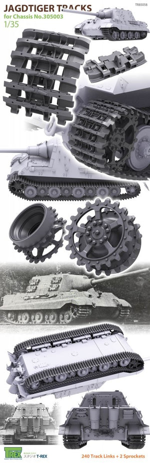 T-Rex Studio TR85058 Jagdtiger Tracks for Chassis No.305003 w/ Sprockets 1/35 – imagen 2