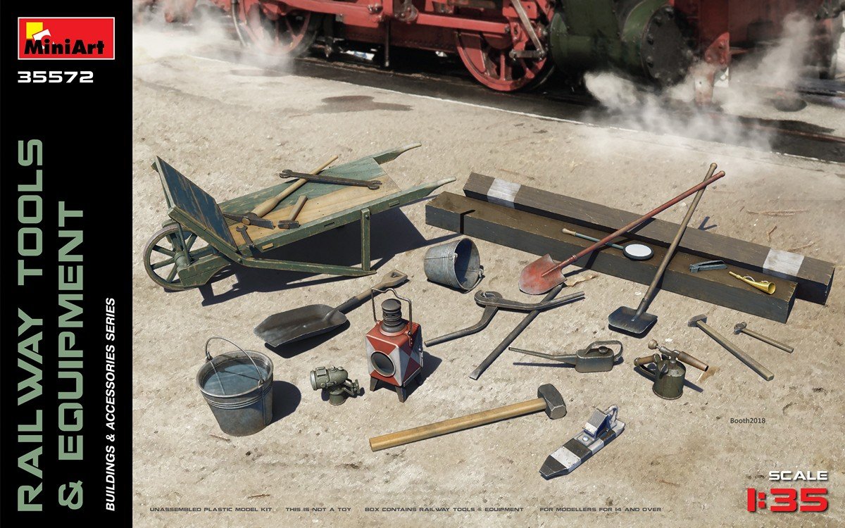 MiniArt 35572 RAILWAY TOOLS & EQUIPMENT 1/35