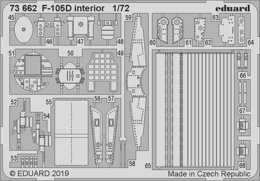 Eduard 73662 F-105D interior 1/72 TRUMPETER – image 2