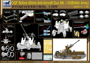 Bronco CB35111 40mm Bofors Anti-aircraft Gun Mk.I/III (british version) 1/35 – zdjęcie 2