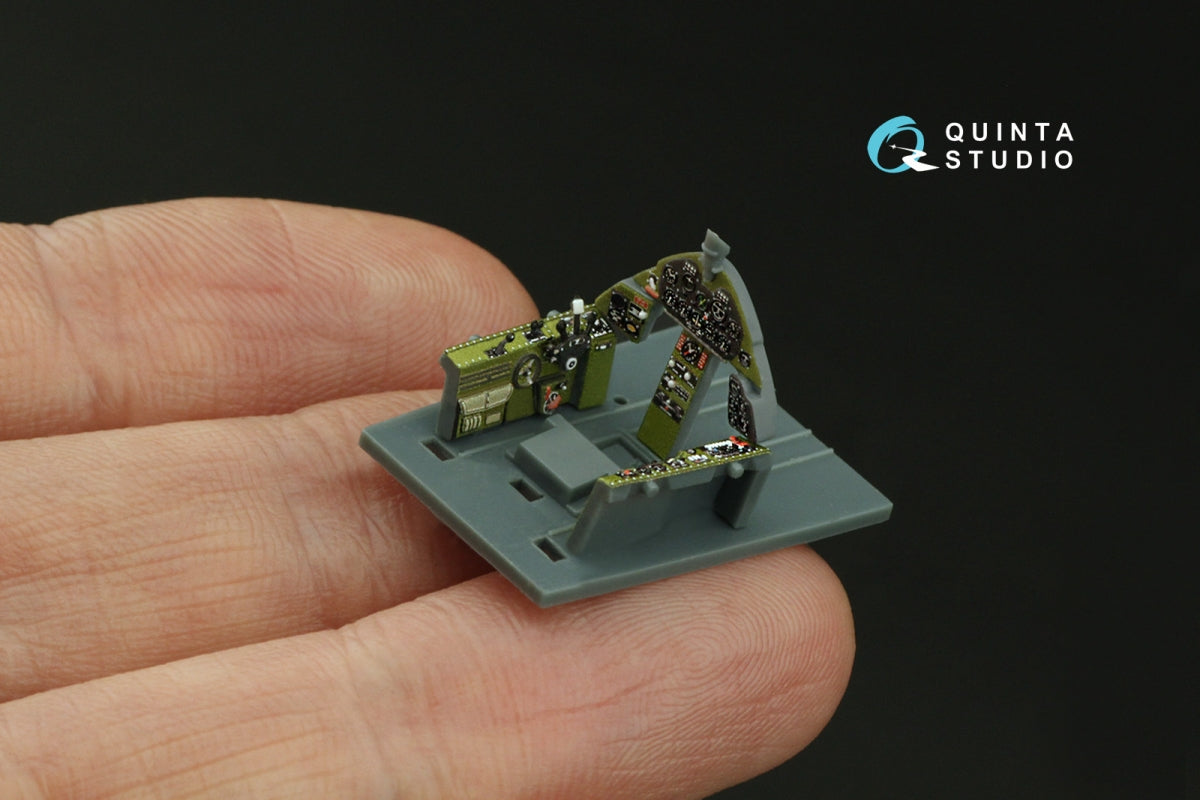 Quinta Studio QD72147 F6F-3 Hellcat 3D-Printed coloured Interior on decal paper (Eduard) 1/72 – zdjęcie 9