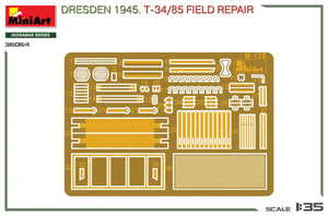 MiniArt 36064 Dresden 1945. T-34/85 Field Repair. BIG SET 1/35 – zdjęcie 10