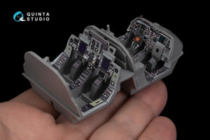 Quinta Studio QD48270 EA-6B Prowler (ICAP II) 3D-Printed &amp;amp; coloured Interior on decal paper (Kinetic) 1/48 – zdjęcie 12