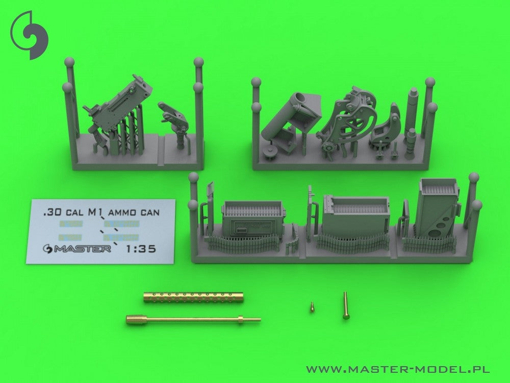 Master GM-35-087 Browning M1919 A4 .30 cal (7.62mm) - with M20 gun mount (used e.g. on M3 Stuart) or with D7431 cradle (e.g. M3 Scout Car) 1/35