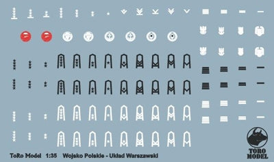 Toro 35F47 Układ Warszawski - Wojsko Polskie Żołnierz piechoty Figurka wraz z kalkomanią 1/35