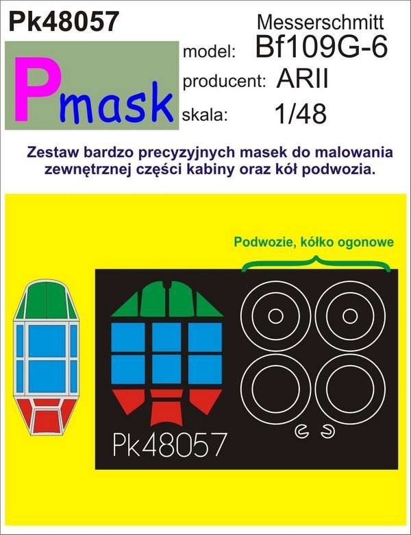 P-Mask PK48057 MESSERSCHMITT BF109G (ARII) 1/48