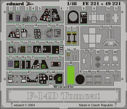 Eduard FE221 F-14D 1/48 Hasegawa