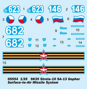 Trumpeter 05554 9K35 Strela-10 SA-13 Gopher Surface-to-Air Missile System 1/35 – zdjęcie 3