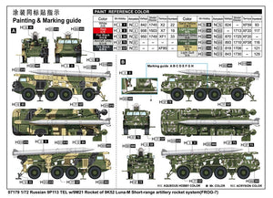 Trumpeter 07179 Russian 9P113 TEL w/9M21 Rocket of 9K52 Luna-M Frog-7 tactical rocket 1/72 – image 5