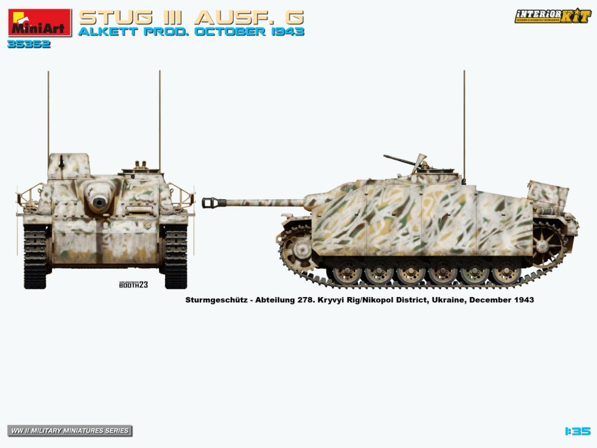 MiniArt 35352 STUG III AUSF. G ALKETT PROD. OCTOBER 1943 INTERIOR KIT 1/35 – zdjęcie 14