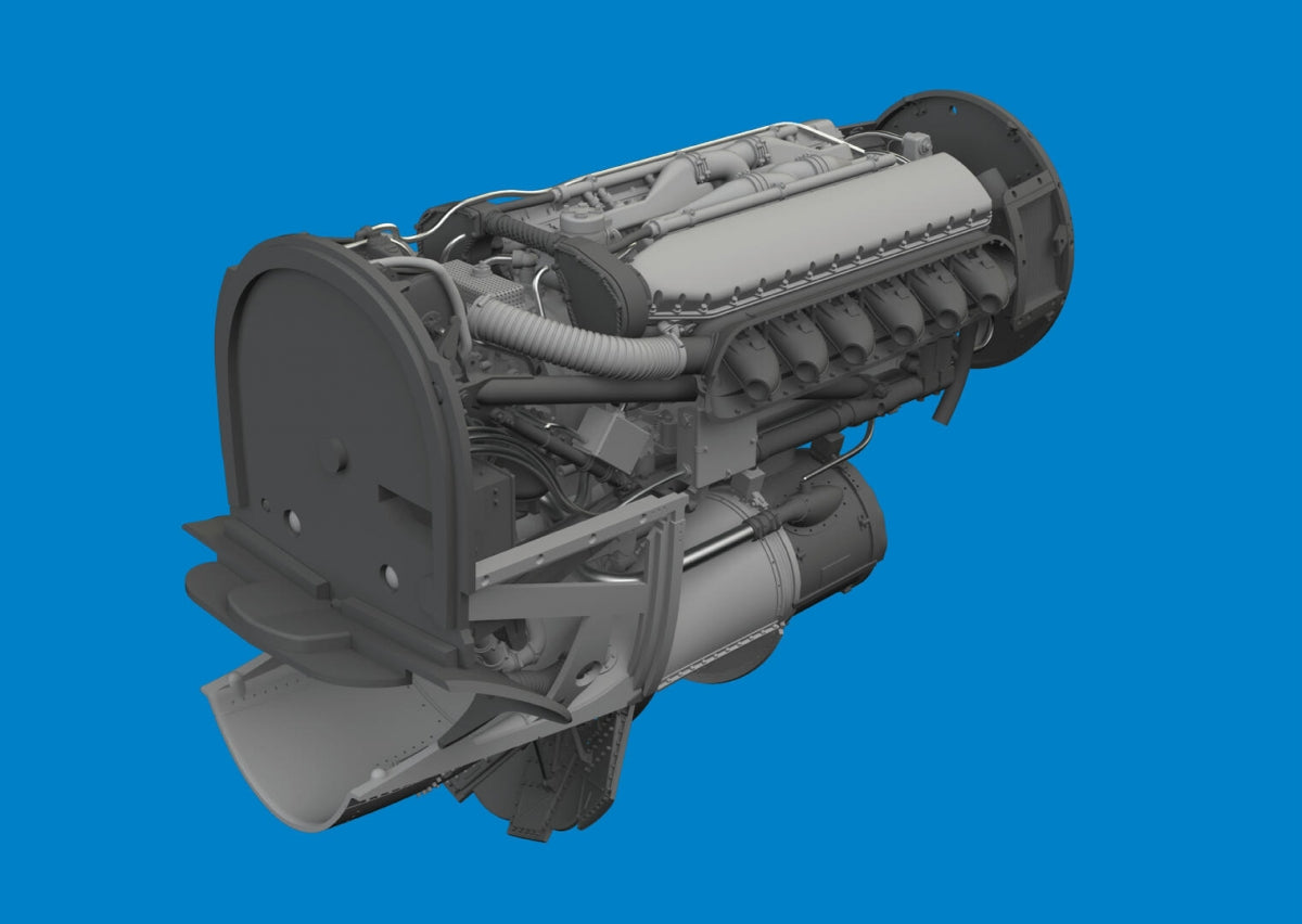 Eduard 6481130 P-40N engine PRINT EDUARD 1/48