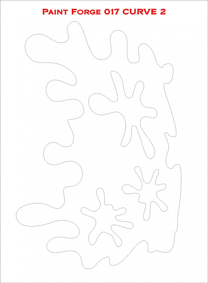 Pochoir Paint Forge PFST017M - Courbe 2 – image 2
