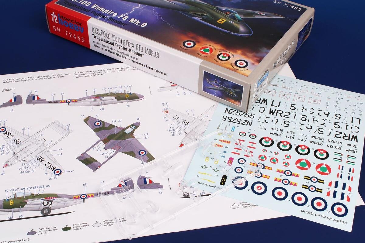 Special Hobby 72455 DH.100 Vampire FB.Mk.9 ’Tropicalised Fighter-Bomber’ 1/72 – zdjęcie 6