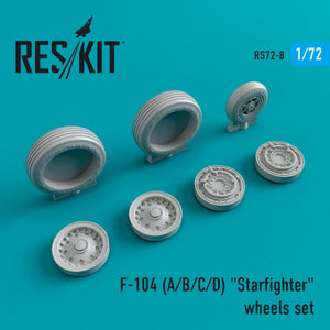 RESKIT RS72-0008 F-104 (A,B,C,D) &amp;quot;STARFIGHTER&amp;quot; WHEELS SET 1/72