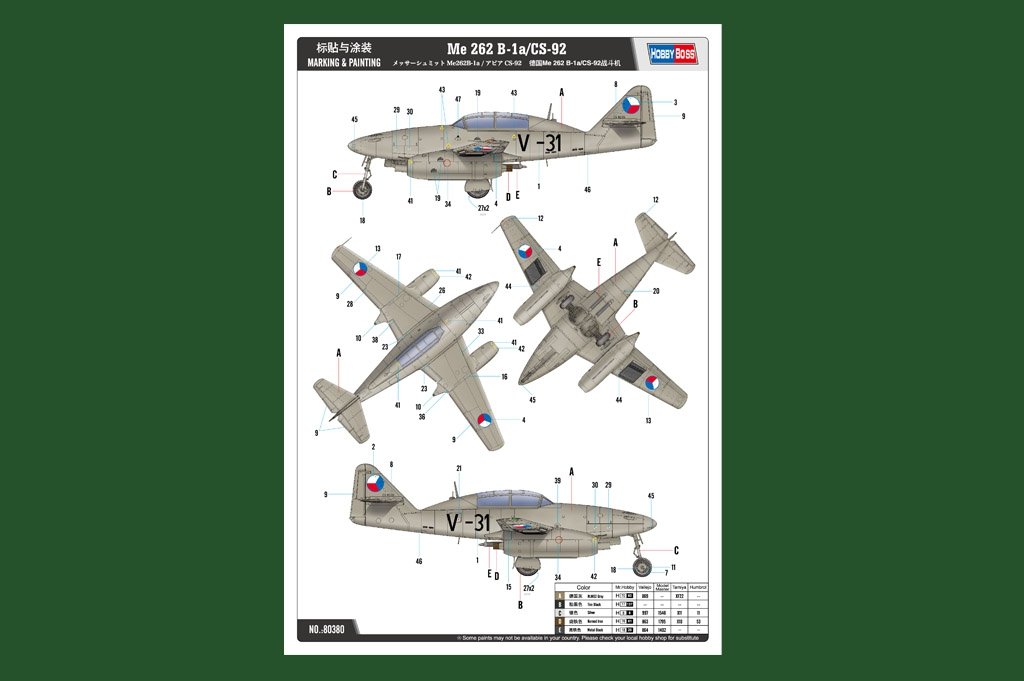 Hobby Boss 80380 Me 262 B-1a/CS-92 1/48 – image 2