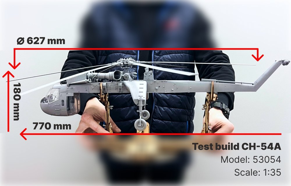 ICM 53054 Sikorsky CH-54A Tarhe US heavy helicopter 1/35 – zdjęcie 30