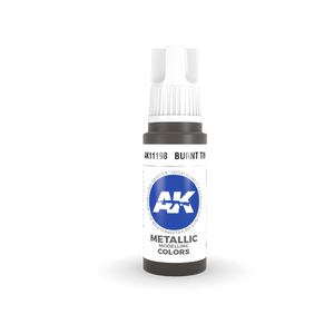 AK Interactive AK11198 BURNT TIN – METALLIC 17ml – zdjęcie 2
