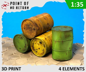 Point of no Return 3523048 Stare Beczki 200l / Old Barrels 200l 1/35