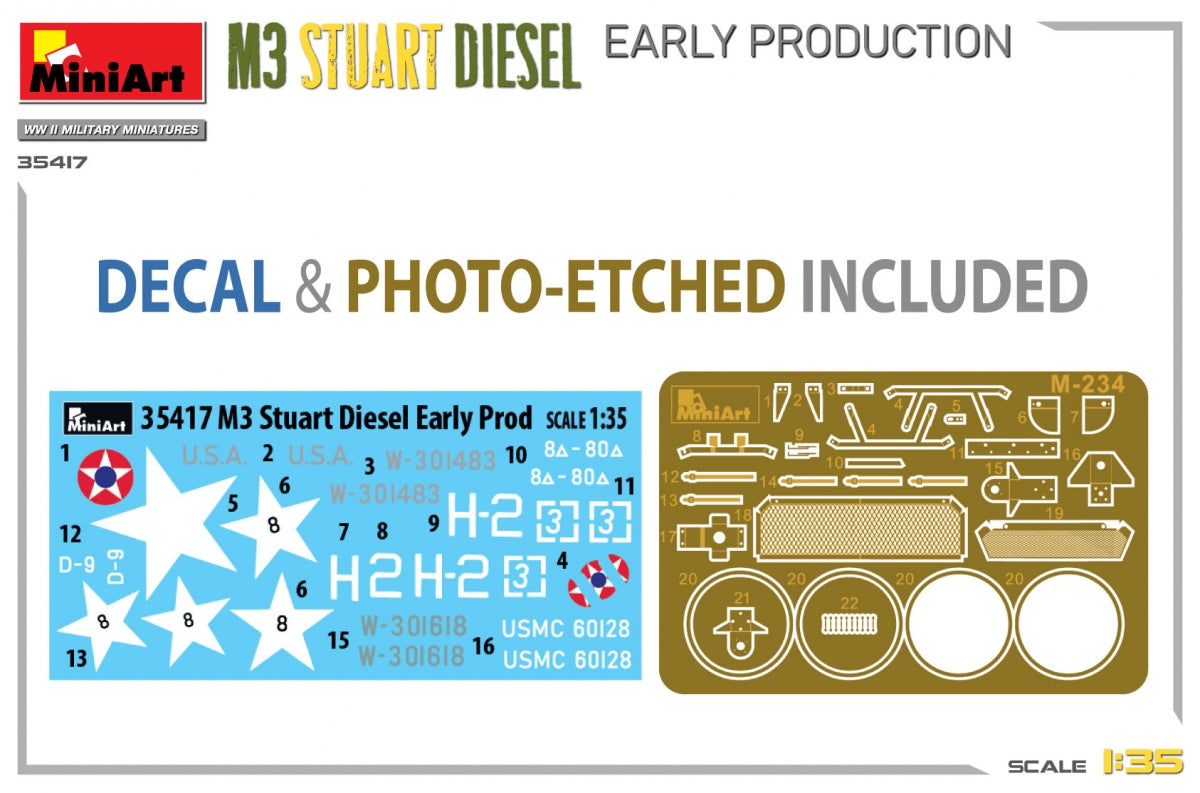 MiniArt 35417 M3 Stuart Diesel Early Production 1/35 – image 2