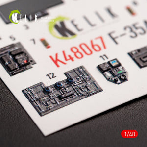 KELIK K48067 F-35A INTERIOR 3D DECALS FOR TAMIYA KIT 1/48 – image 6